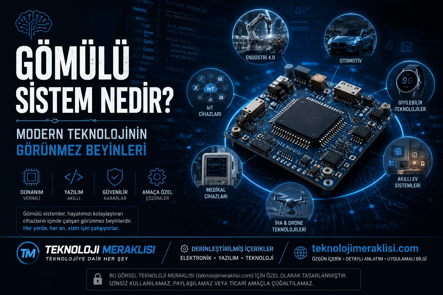 Gömülü Sistem Nedir? Modern Teknolojinin Görünmez Beyinleri