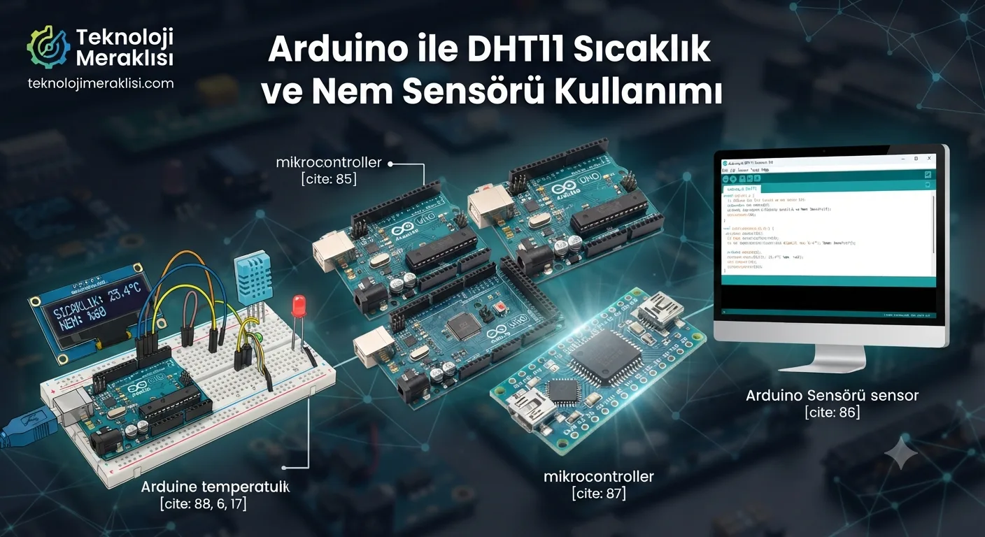 Arduino ile DHT11 Sıcaklık ve Nem Sensörü Kullanımı