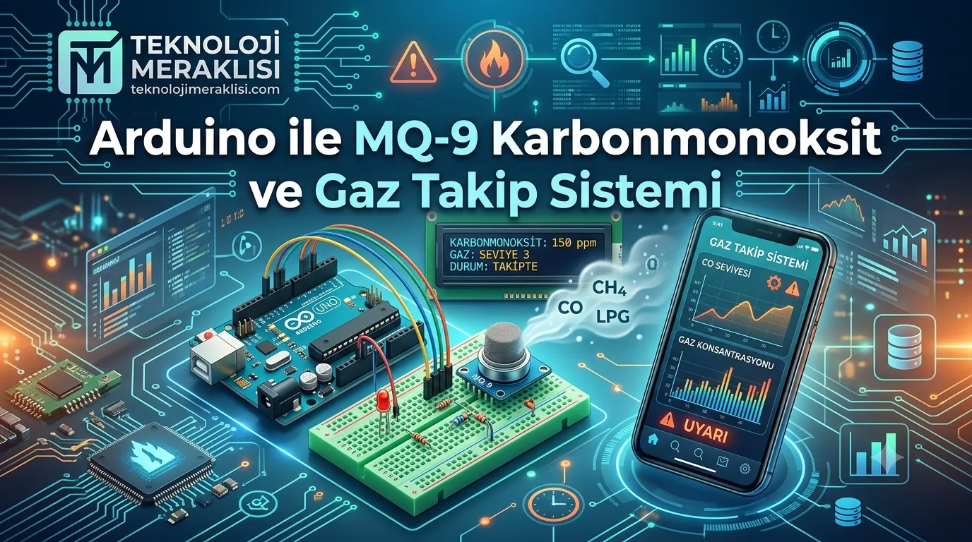 Arduino ile MQ-9 Karbonmonoksit ve Gaz Takip Sistemi
