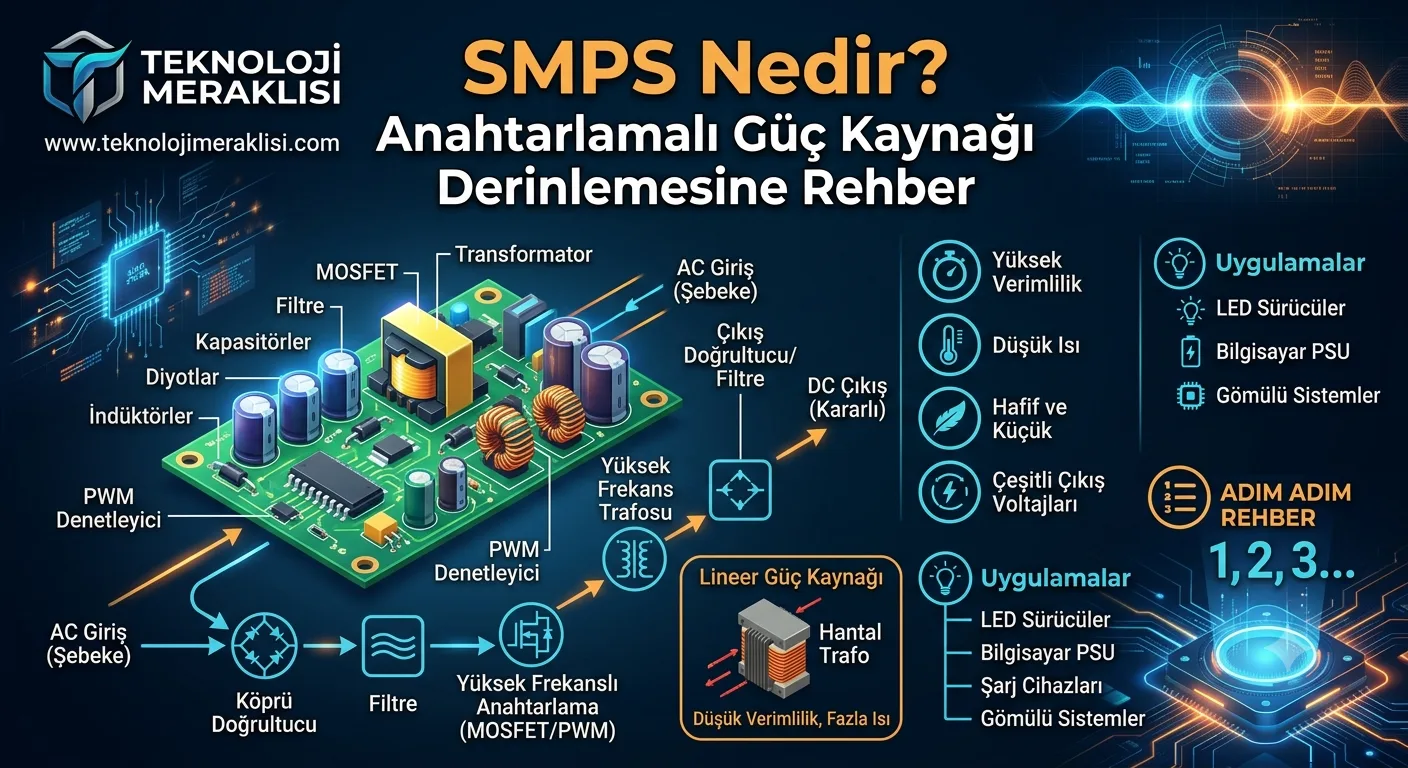 SMPS Nedir? Anahtarlamalı Güç Kaynağı Derinlemesine Rehber